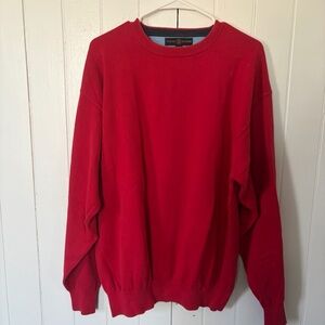 Tommy Hilfiger Men's Red Crewneck Sweater